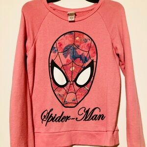 Pink Spider-Man sweatshirt